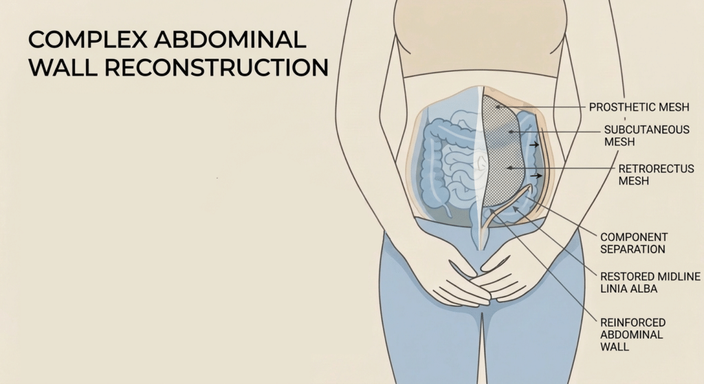 Complex Abdominal Wall Reconstruction Surgery Midstream