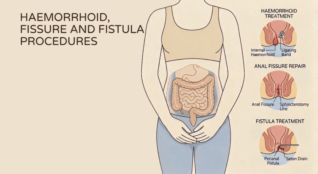 Haemorrhoid Fissure Fistula Surgery Midstream