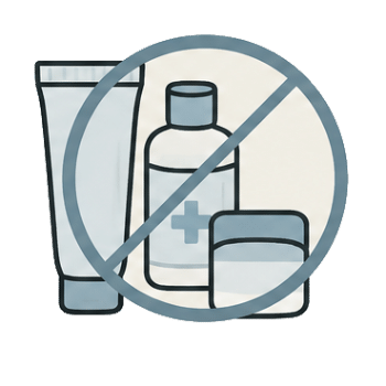 Illustration No Creams Antiseptics